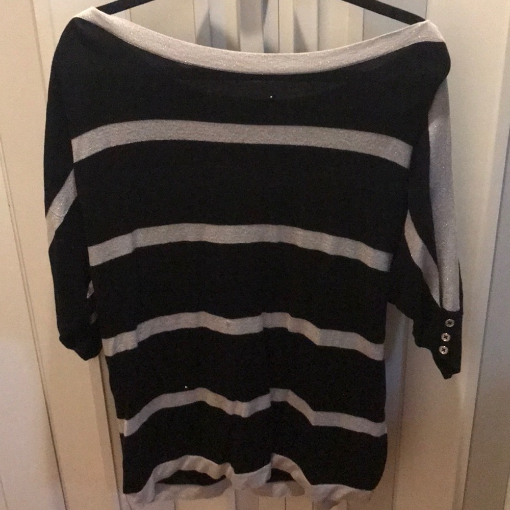 Nice grey and black stripped sweater